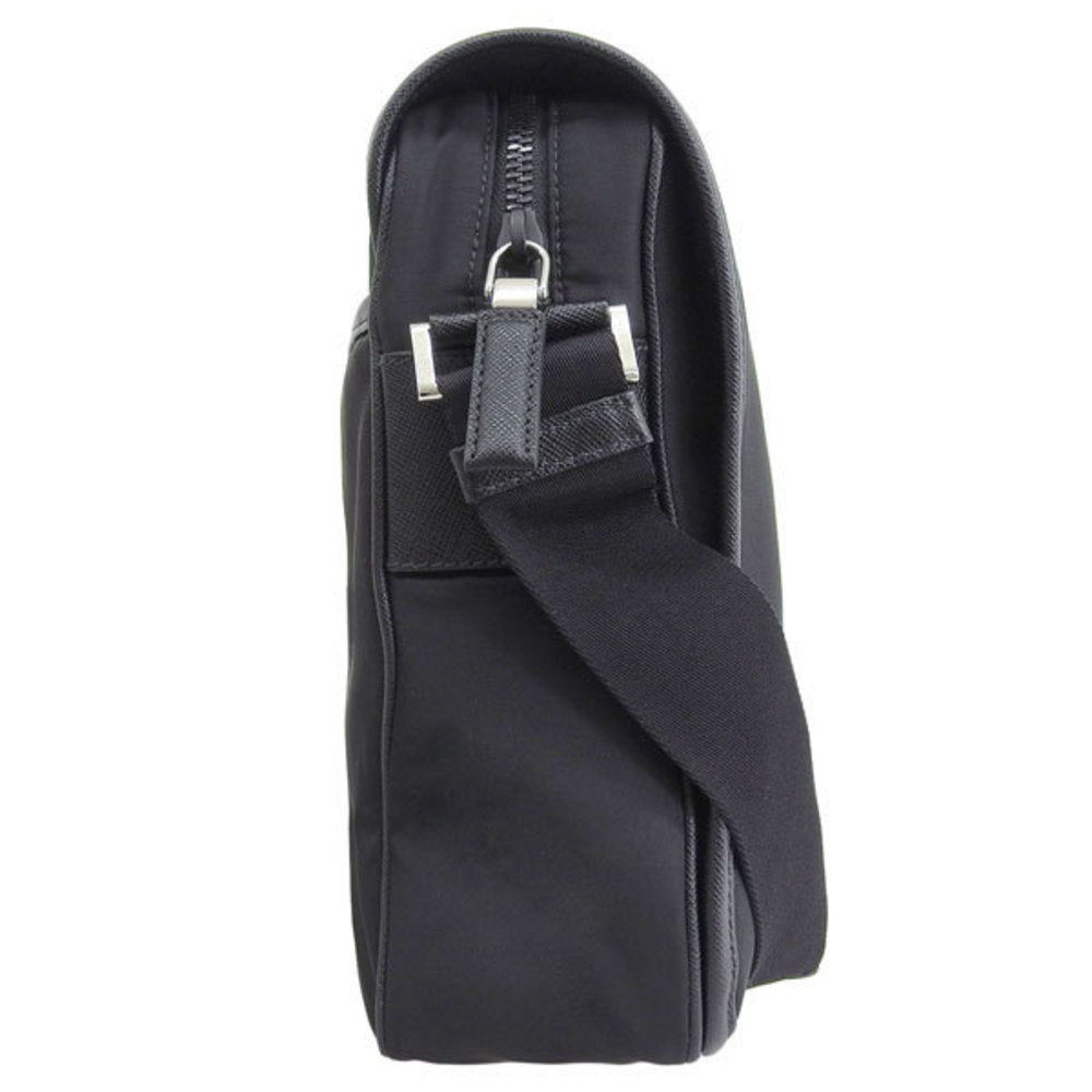 Prada Bags Tessuto Rubber Outlet Shoulder Leather Black